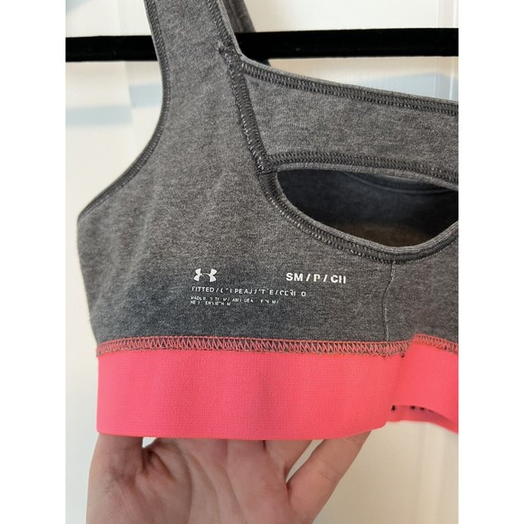Under Armour Women's Favorite Cotton Everyday Bra Small Charcoal/PinkBlack S - Picture 8 of 8